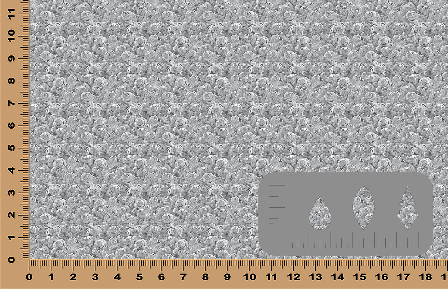 DecoCraft - Swirls - Dark Swirls - White