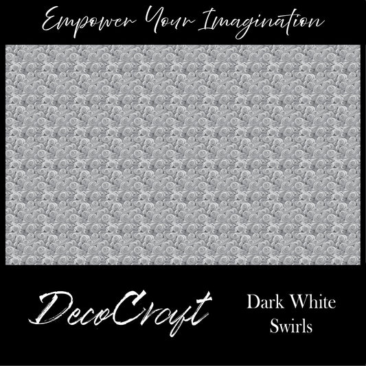 DecoCraft - Swirls - Dark Swirls - White