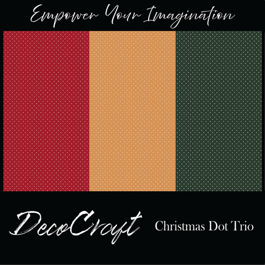 DecoCraft - Trios - Christmas Dot Trio