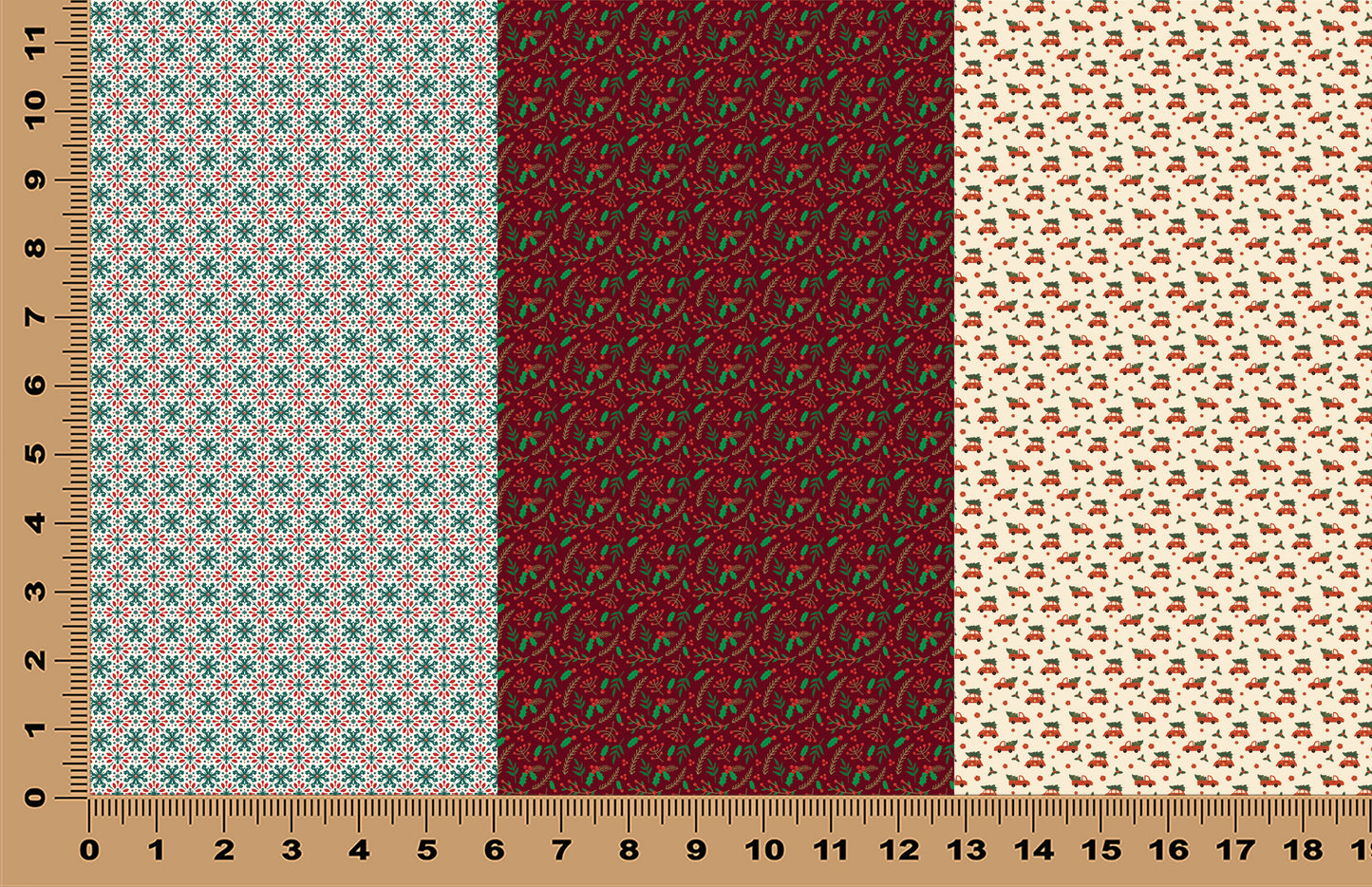 DecoCraft - Trios - Retro Christmas Trio