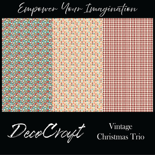 DecoCraft - Trios - Vintage Christmas Trio