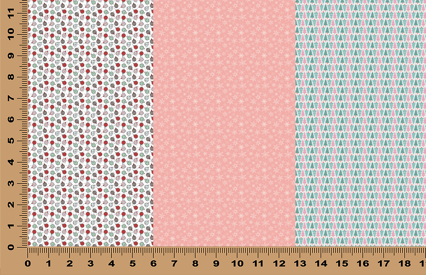 DecoCraft - Trios - Pink Christmas Trio