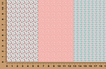 DecoCraft - Trios - Pink Christmas Trio