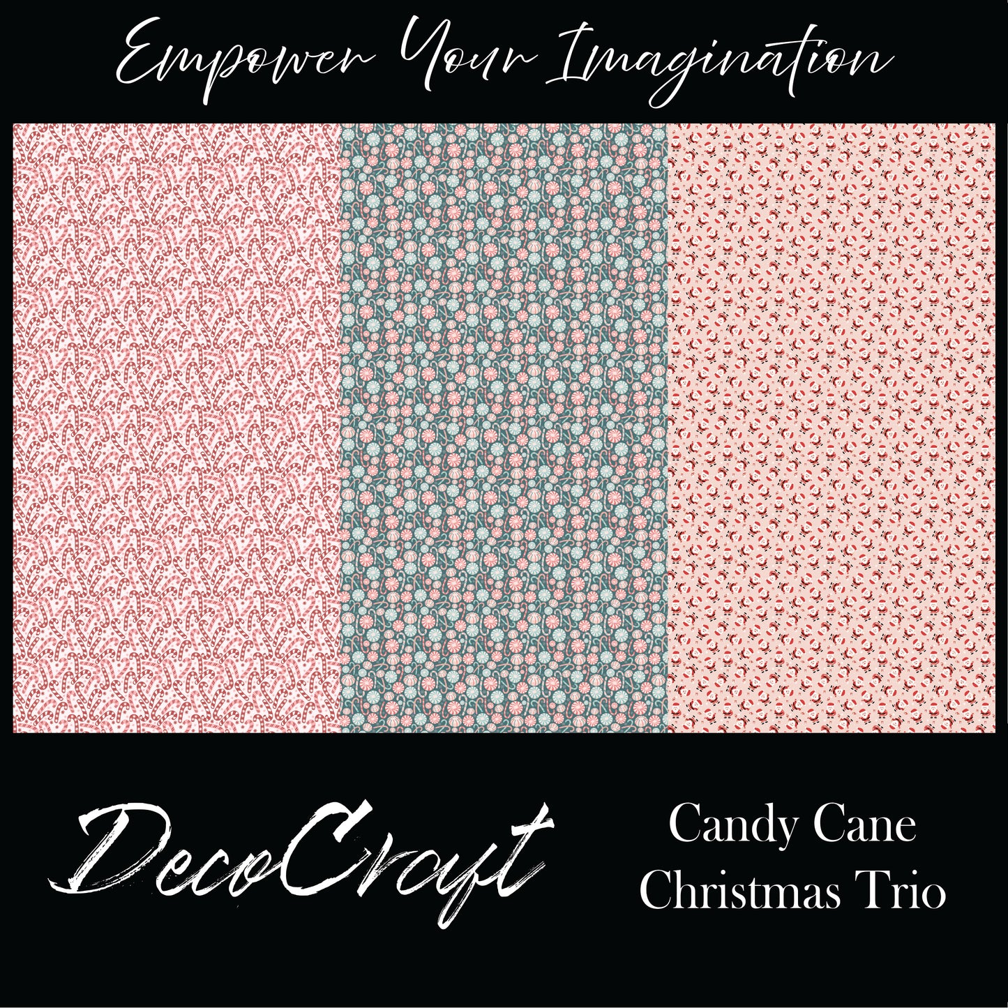 DecoCraft - Trios - Candy Cane Christmas Trio