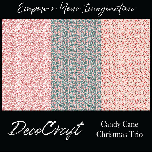DecoCraft - Trios - Candy Cane Christmas Trio