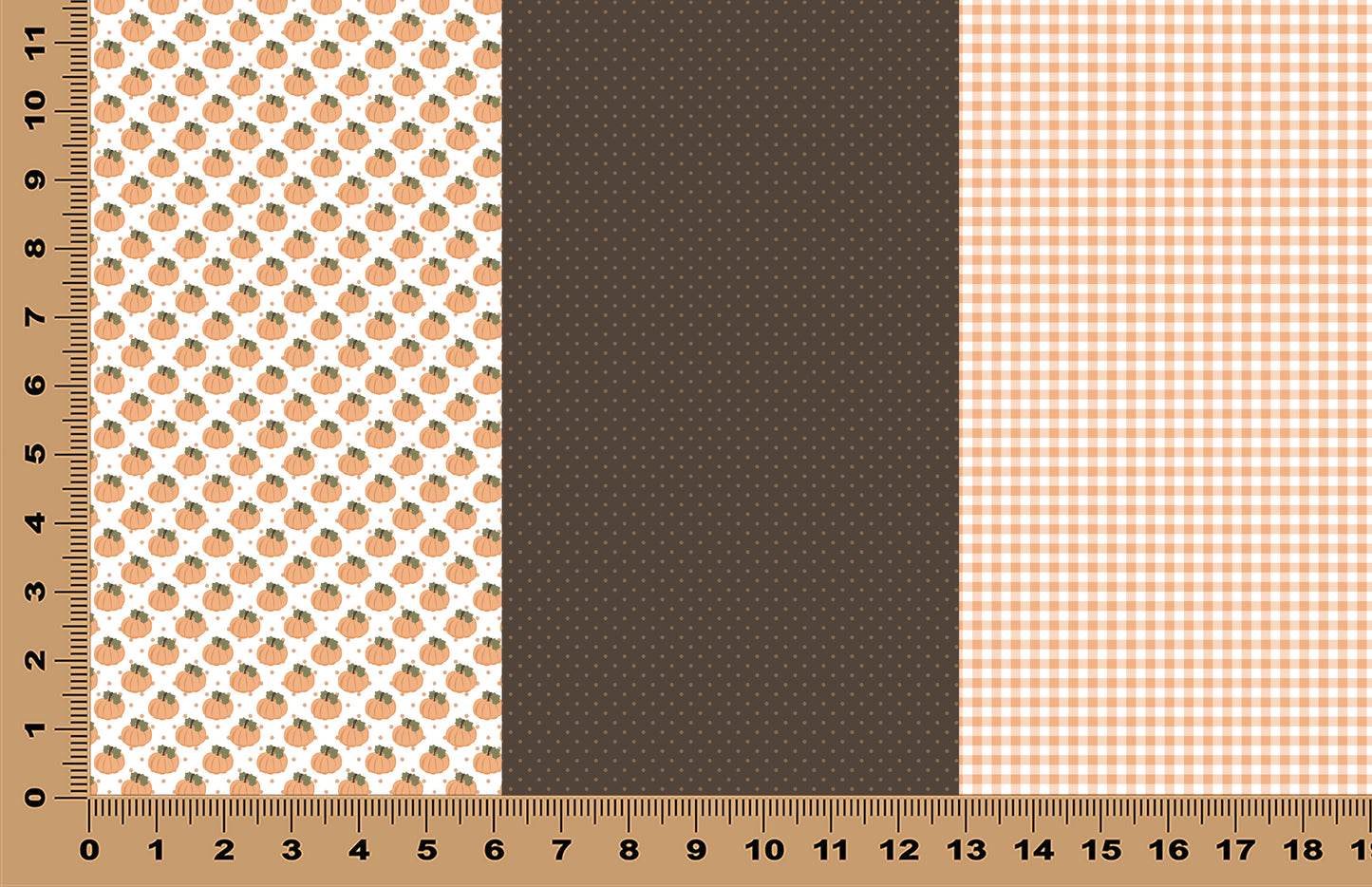 DecoCraft - Trios - Fall Vibes Orange Pumpkin Trio
