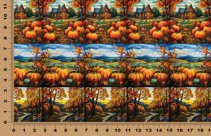 DecoCraft - Elevated Texture - Cherokee Rose - Realistic Stained Glass - Fall Harvest