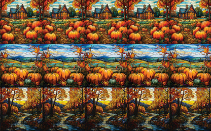 DecoCraft - Elevated Texture - Cherokee Rose - Realistic Stained Glass - Fall Harvest