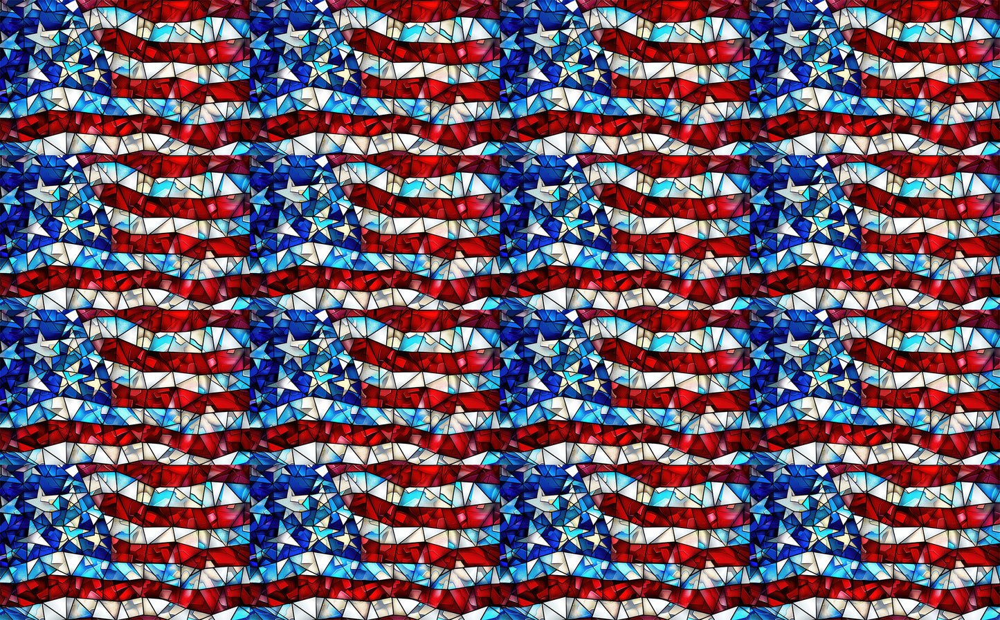 DecoCraft -Elevated Textures - Stained Glass - American Flag