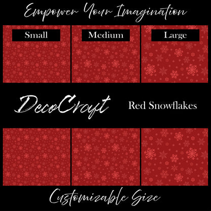 DecoCraft - Christmas - Red Snowflakes