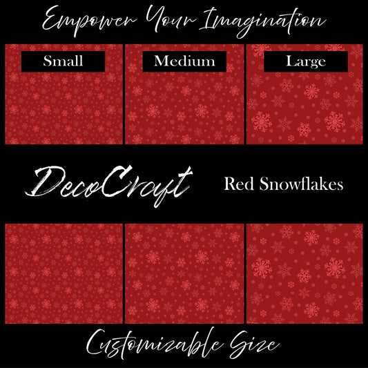 DecoCraft - Christmas - Red Snowflakes
