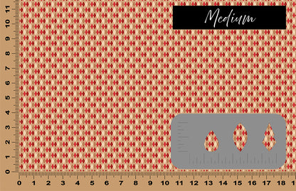 DecoCraft - Christmas - Vintage Red Argyle