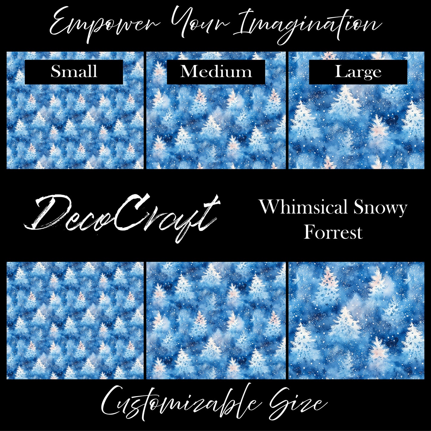 DecoCraft - Christmas - Whimsical Snowy Forrest