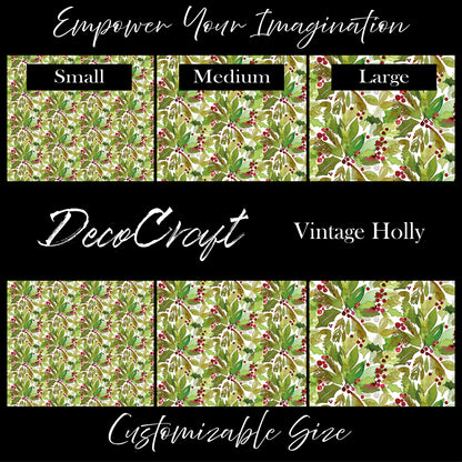 DecoCraft - Christmas - Vintage Holly