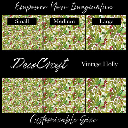 DecoCraft - Christmas - Vintage Holly