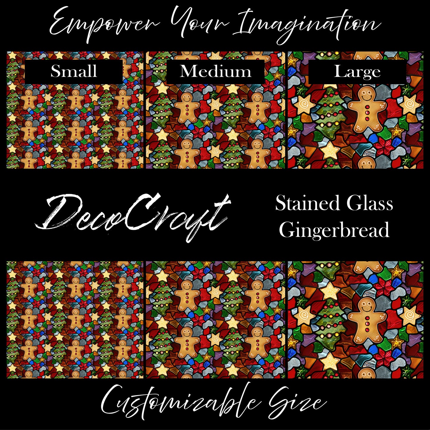 DecoCraft - Christmas - Stained Glass Gingerbread