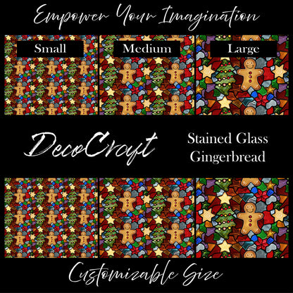 DecoCraft - Christmas - Stained Glass Gingerbread