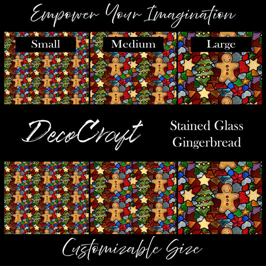 DecoCraft - Christmas - Stained Glass Gingerbread
