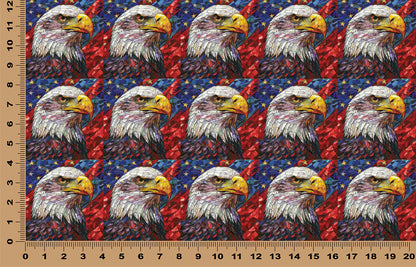 DecoCraft - Elevated Texture - Cherokee Rose - Realistic Stained Glass - American Eagle II