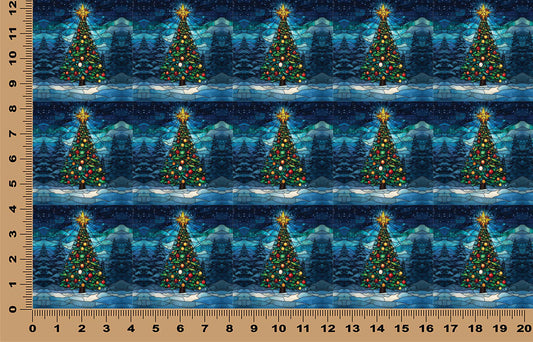 DecoCraft - Elevated Texture - Realistic Stained Glass - Christmas Fun - Christmas Tree