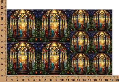 DecoCraft - Elevated Texture - Cherokee Rose - Realistic Stained Glass - Silent Night - By Star Light