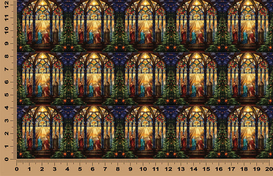 DecoCraft - Elevated Texture - Realistic Stained Glass - Silent Night - By Star Light