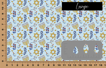 DecoCraft - Cherokee Rose - Style Sheet - Hanukkah Blue & Gold