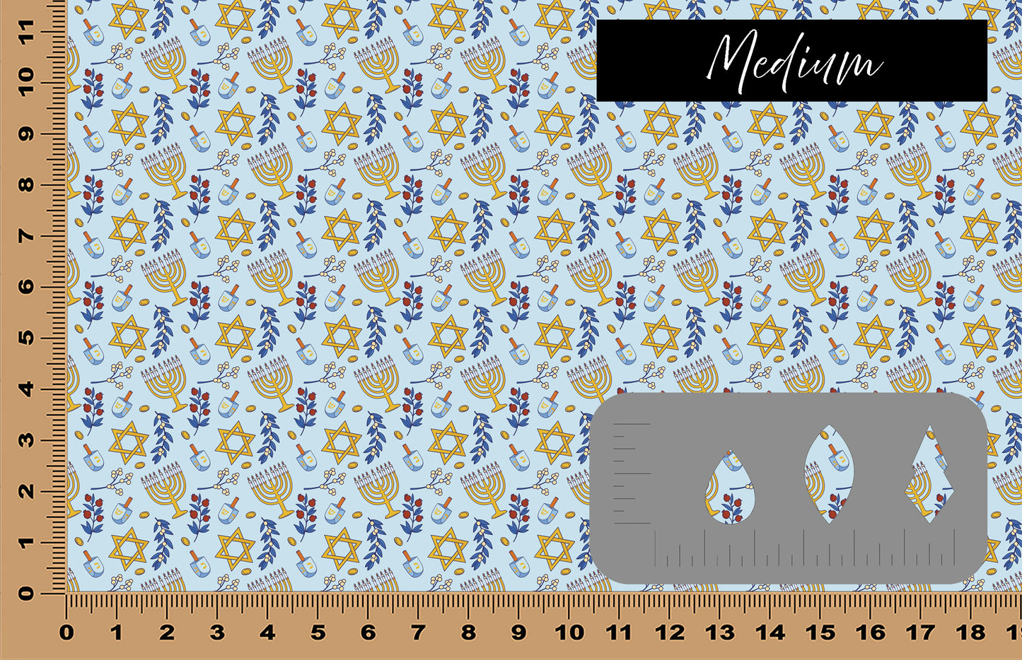 DecoCraft - Cherokee Rose - Style Sheet - Hanukkah Blue & Gold