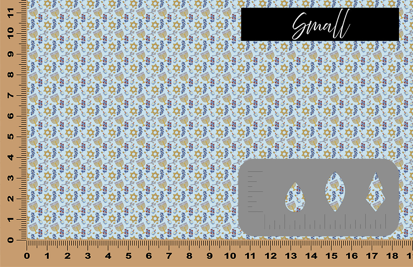 DecoCraft - Cherokee Rose - Style Sheet - Hanukkah Blue & Gold