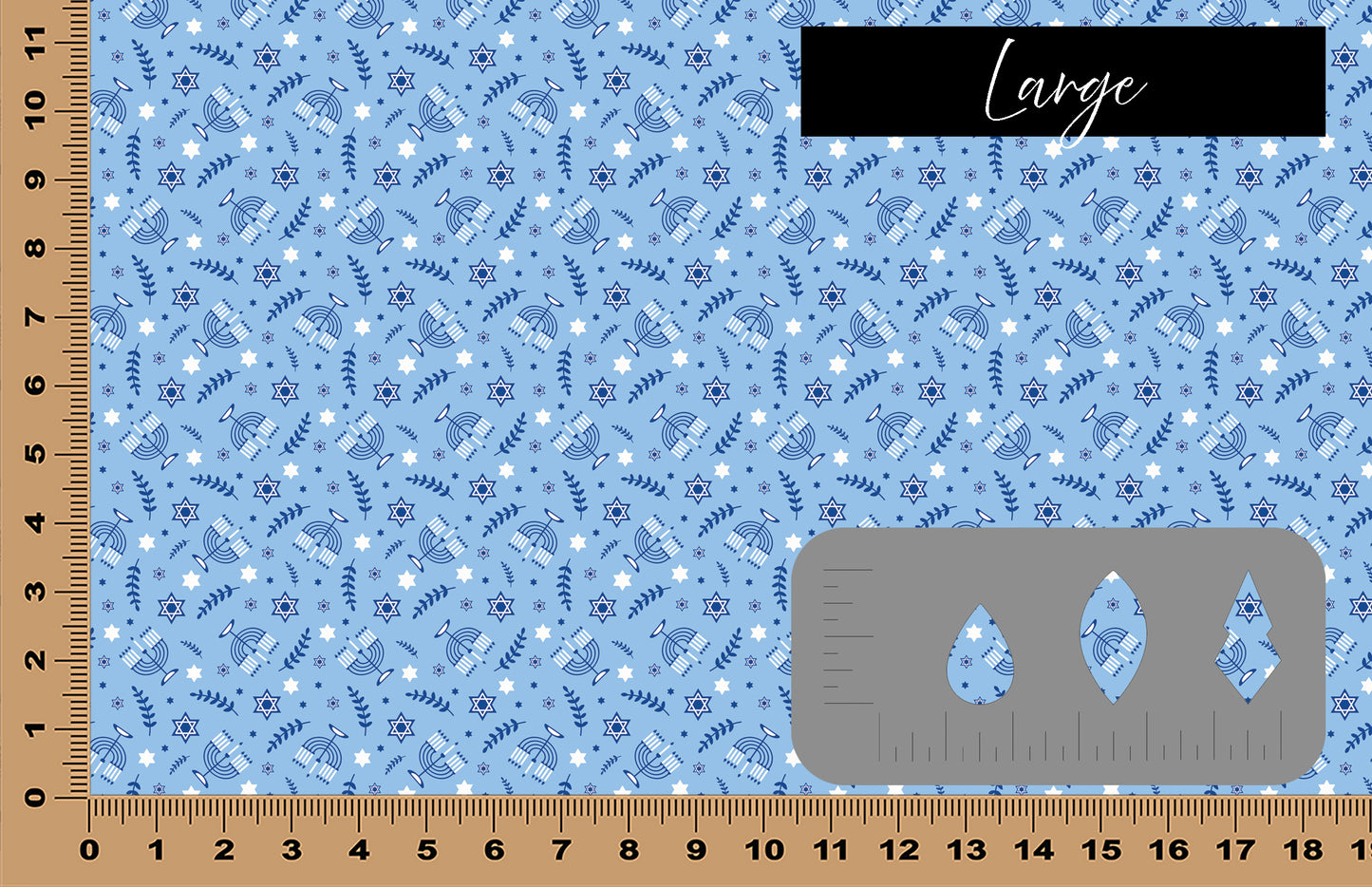 DecoCraft - Cherokee Rose - Style Sheet - Hanukkah Blue