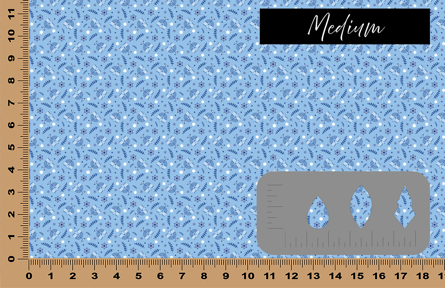 DecoCraft - Cherokee Rose - Style Sheet - Hanukkah Blue