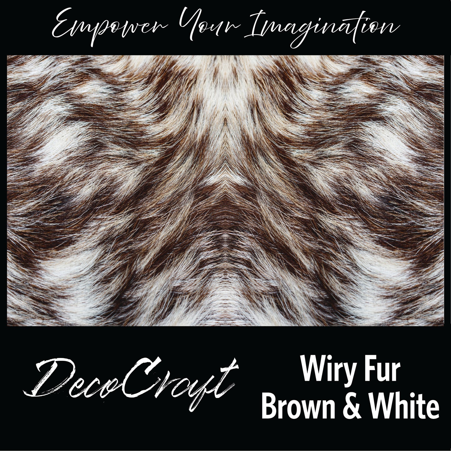 DecoCraft - Textures (Flat)- Wiry Fur - Brown & White