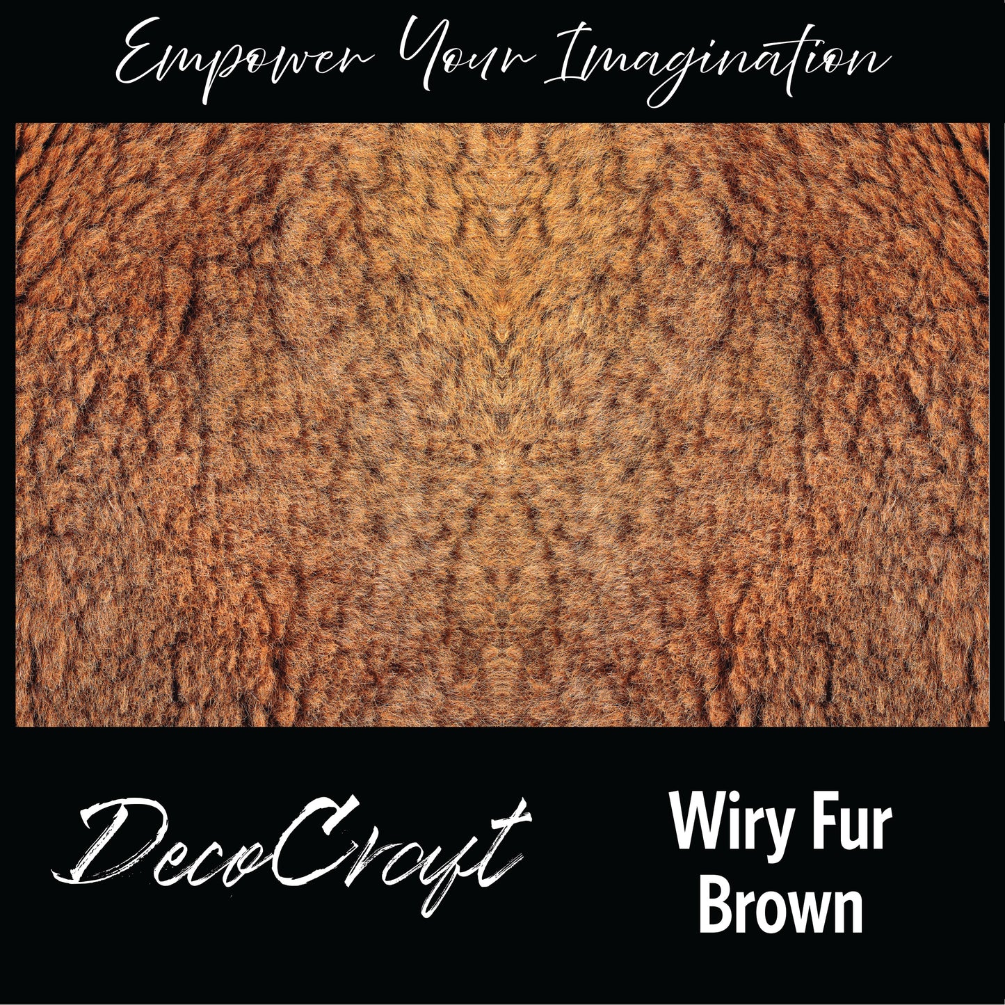 DecoCraft - Textures (Flat)- Wiry Fur - Brown