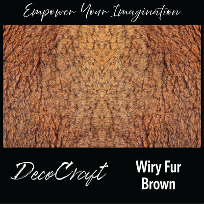 DecoCraft - Textures (Flat)- Wiry Fur - Brown