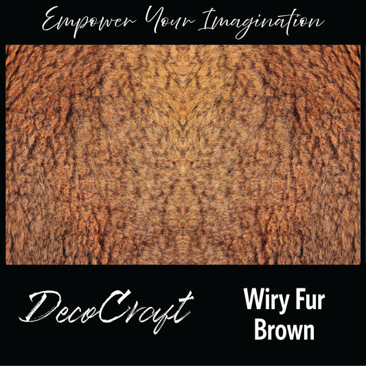 DecoCraft - Textures (Flat)- Wiry Fur - Brown