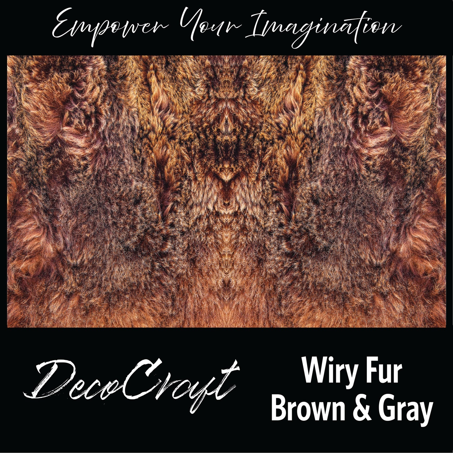 DecoCraft - Textures (Flat) - Wiry Fur - Brown & Gray