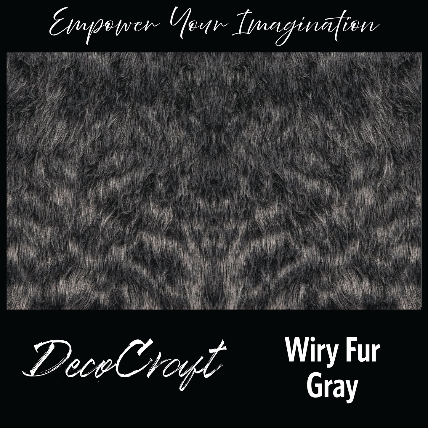DecoCraft - Textures (Flat)- Wiry Fur - Gray
