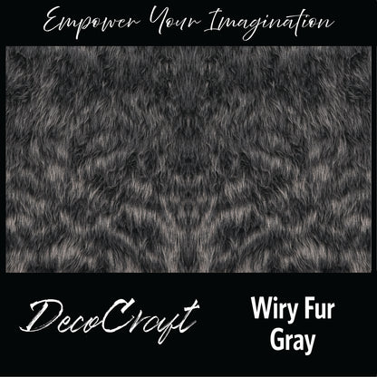 DecoCraft - Textures (Flat)- Wiry Fur - Gray
