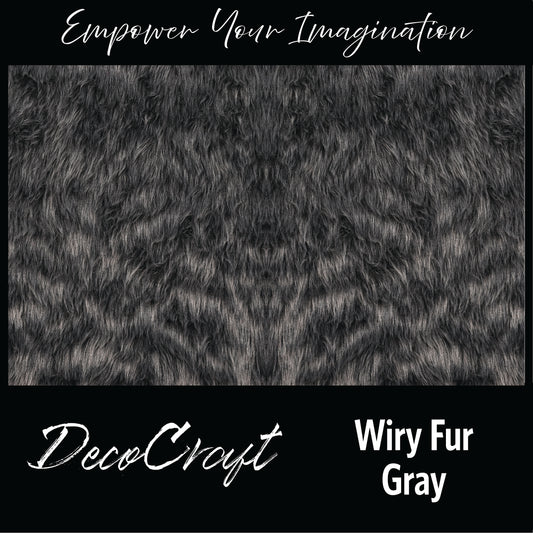 DecoCraft - Textures (Flat)- Wiry Fur - Gray