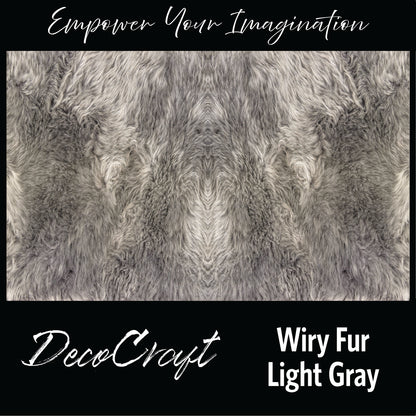 DecoCraft - Textures (Flat) Wiry Fur - Light Gray