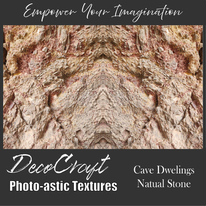 DecoCraft - Photo-astic Textures (Flat) - Cave Dwellings Natural Stone