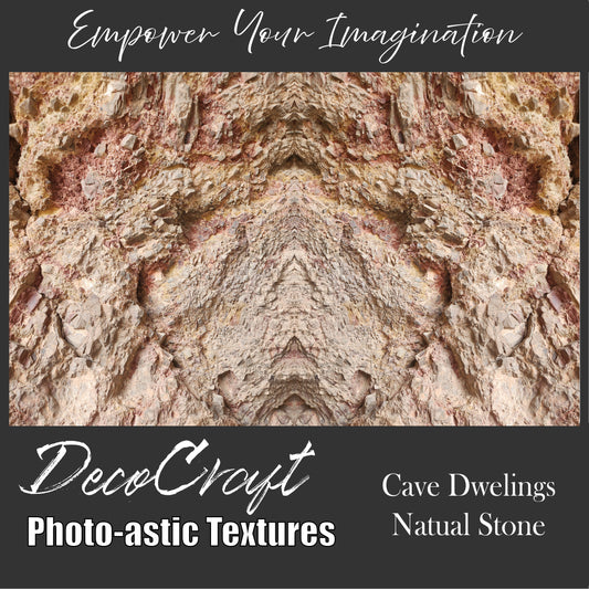 DecoCraft - Photo-astic Textures (Flat) - Cave Dwellings Natural Stone