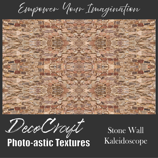 DecoCraft - Photo-astic Textures (Flat) - Stone Wall Kaleidoscope