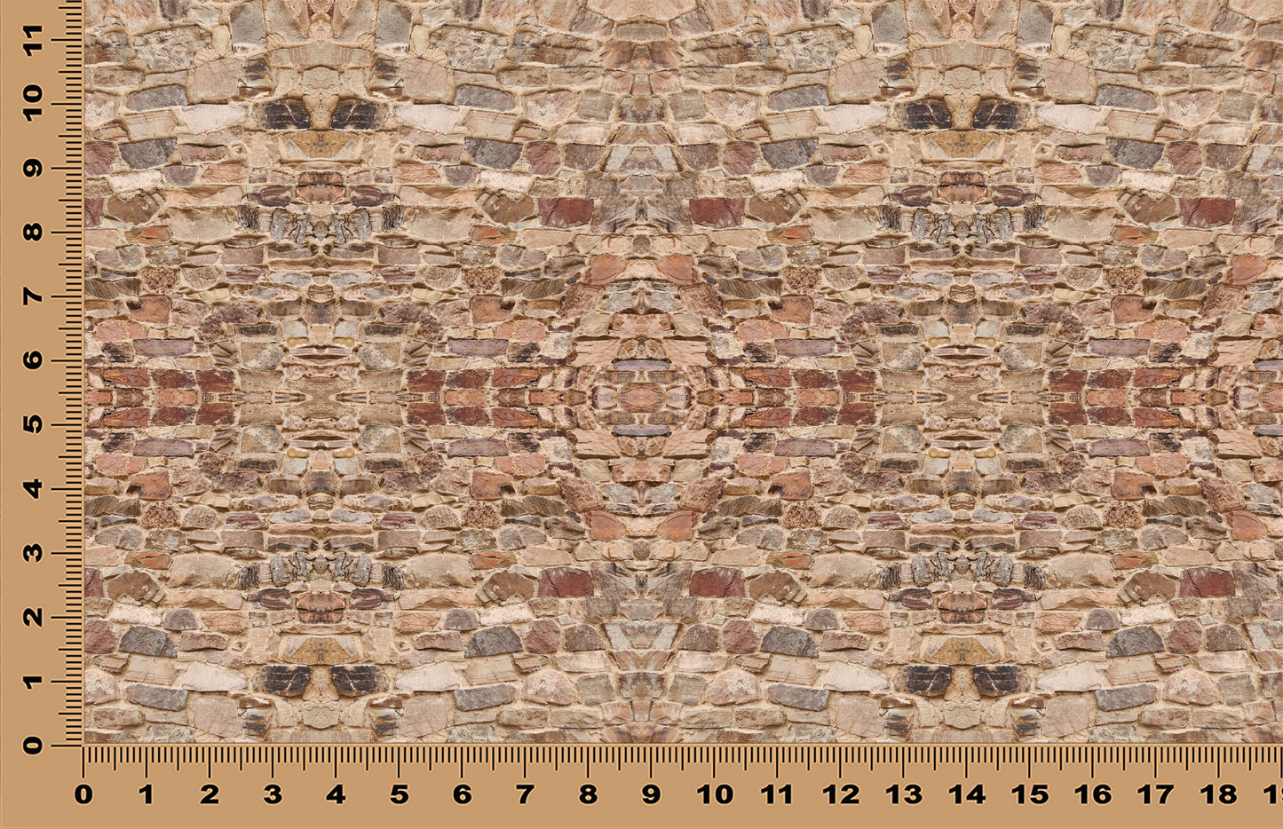 DecoCraft - Photo-astic Textures (Flat) - Stone Wall Kaleidoscope II