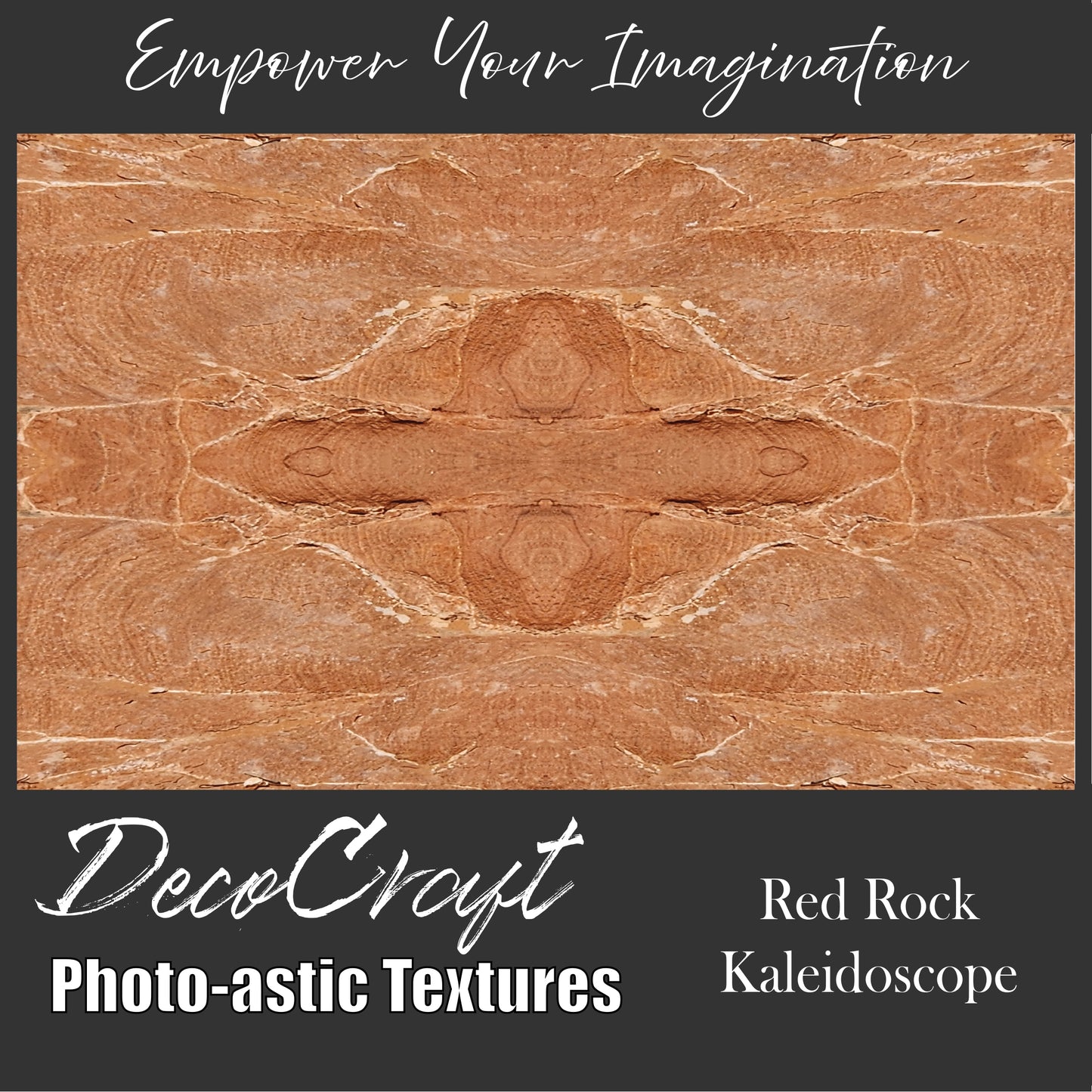 DecoCraft - Photo-astic Textures (Flat) - Red Rock Kaleidoscope