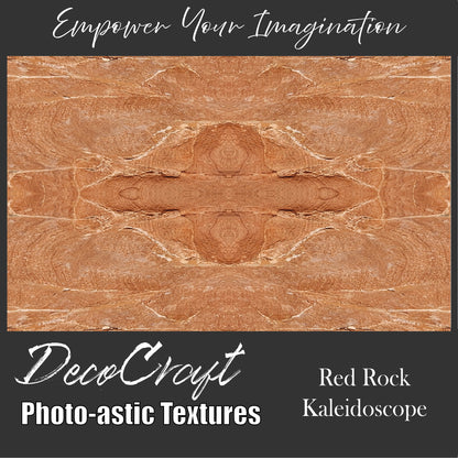 DecoCraft - Photo-astic Textures (Flat) - Red Rock Kaleidoscope