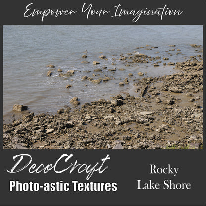 DecoCraft - Photo-astic Textures (Flat) - Rocky Lake Shore