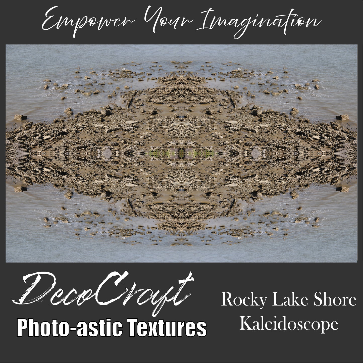 DecoCraft - Photo-astic Textures (Flat) - Rocky Lake Shore Kaleidoscope