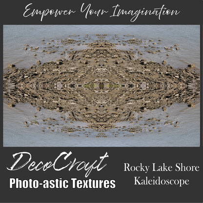DecoCraft - Photo-astic Textures (Flat) - Rocky Lake Shore Kaleidoscope