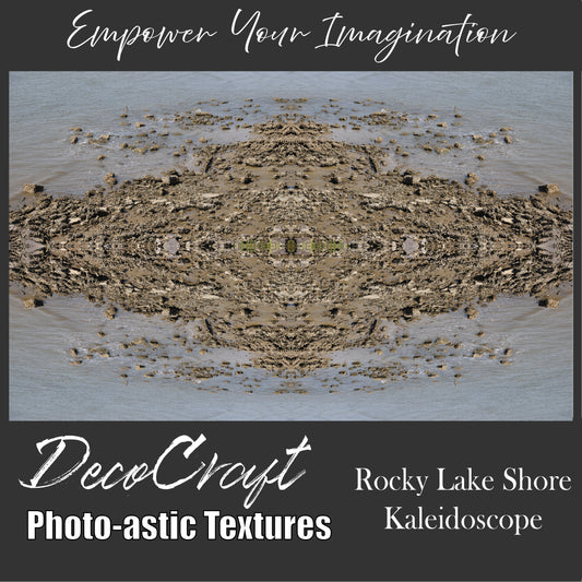 DecoCraft - Photo-astic Textures (Flat) - Rocky Lake Shore Kaleidoscope